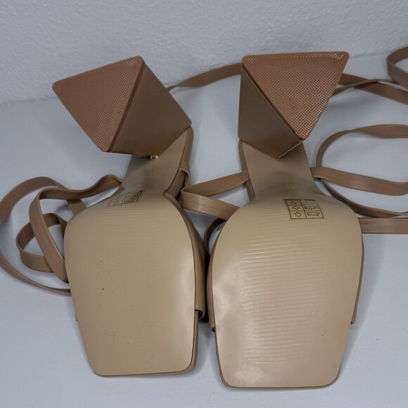 Asos Public Desire Mojito Tie Up Block Heel Sandals - Picture 4 of 4